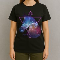 Retro Eighties Polygon Galaxy Unicorn T-Shirt