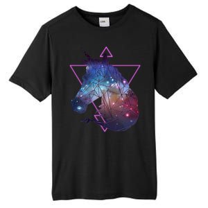 Retro Eighties Polygon Galaxy Unicorn Tall Fusion ChromaSoft Performance T-Shirt