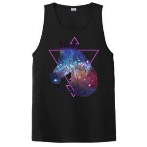 Retro Eighties Polygon Galaxy Unicorn PosiCharge Competitor Tank