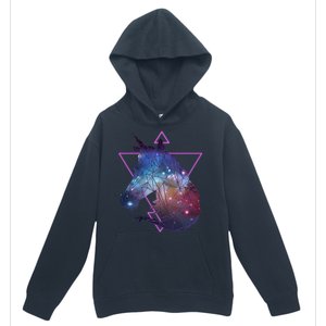 Retro Eighties Polygon Galaxy Unicorn Urban Pullover Hoodie