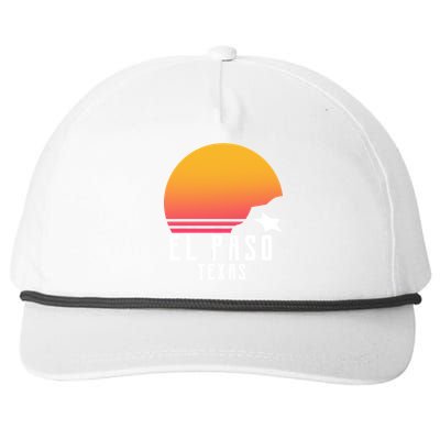 Retro El Paso Texas Sunset Snapback Five-Panel Rope Hat