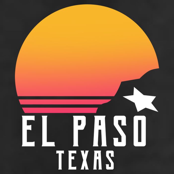 Retro El Paso Texas Sunset Adult Drive Performance Visor