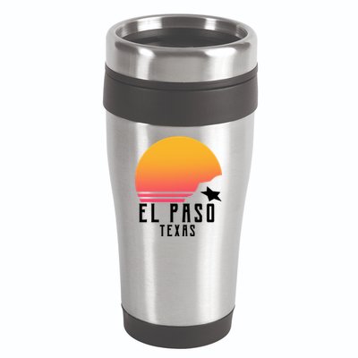 Retro El Paso Texas Sunset 16oz Travel Tumbler