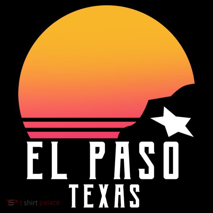 Retro El Paso Texas Sunset Wool Snapback Cap