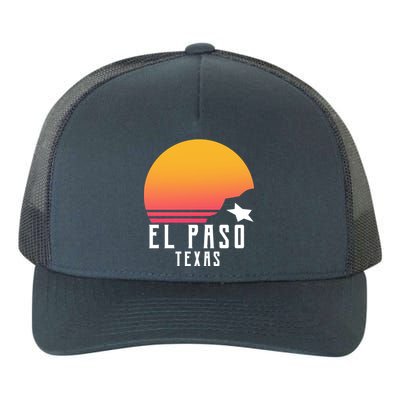 Retro El Paso Texas Sunset Yupoong Adult 5-Panel Trucker Hat