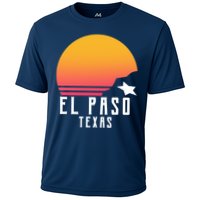 Retro El Paso Texas Sunset Cooling Performance Crew T-Shirt
