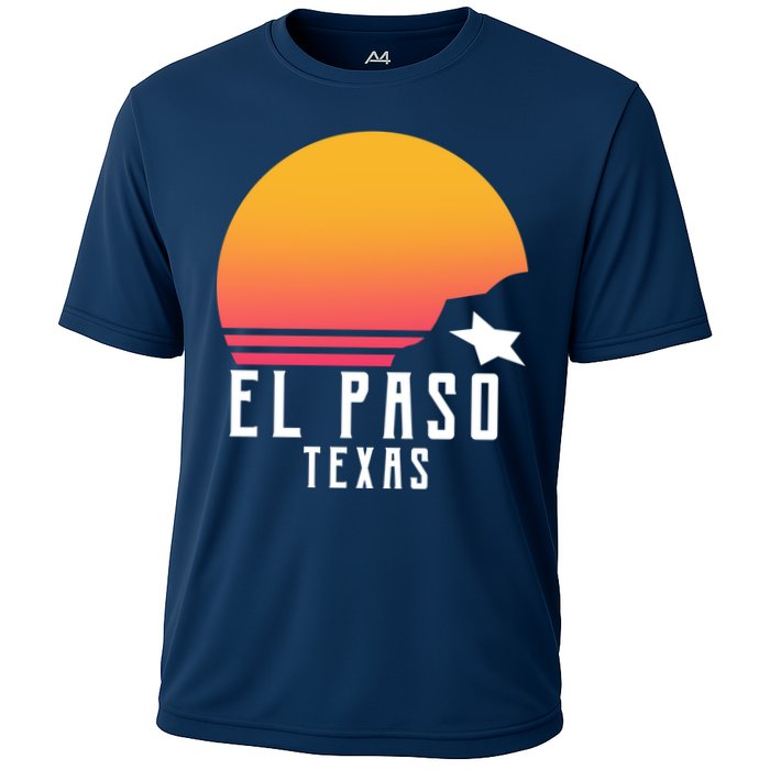 Retro El Paso Texas Sunset Cooling Performance Crew T-Shirt