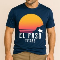 Retro El Paso Texas Sunset Cooling Performance Crew T-Shirt