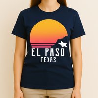 Retro El Paso Texas Sunset T-Shirt