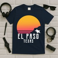 Retro El Paso Texas Sunset T-Shirt