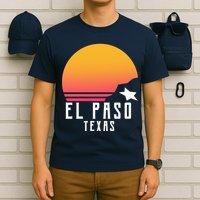 Retro El Paso Texas Sunset T-Shirt