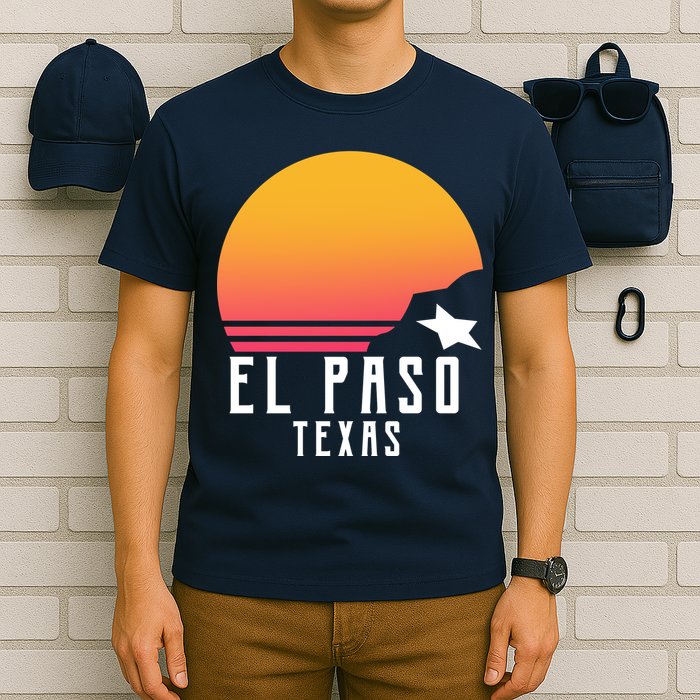 Retro El Paso Texas Sunset T-Shirt