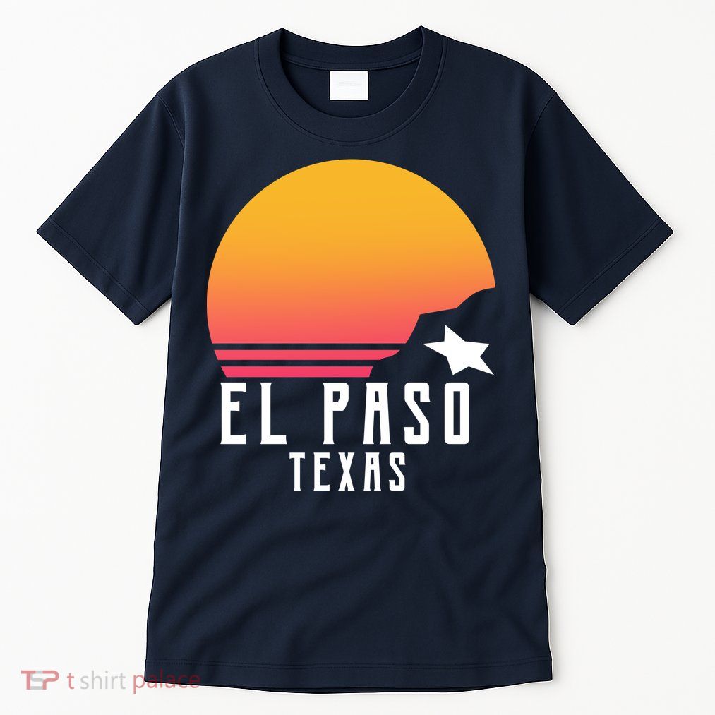 Retro El Paso Texas Sunset Tall T-Shirt
