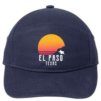 Retro El Paso Texas Sunset 7-Panel Snapback Hat