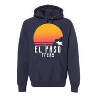 Retro El Paso Texas Sunset Premium Hoodie