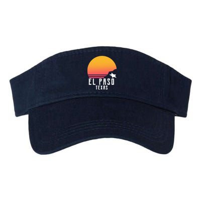 Retro El Paso Texas Sunset Valucap Bio-Washed Visor