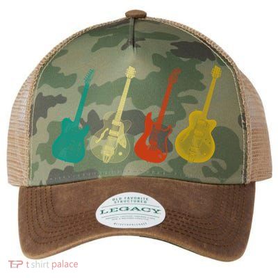 Retro Electric Guitar Legacy Tie Dye Trucker Hat