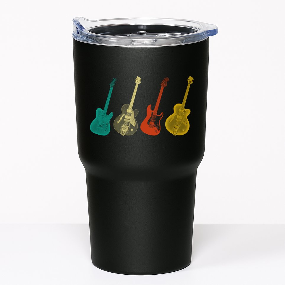 Retro Electric Guitar Tumbler