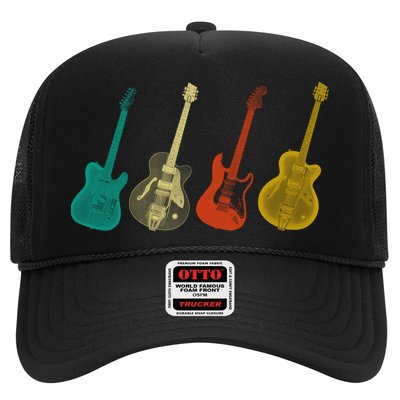 Retro Electric Guitar Trucker Hat