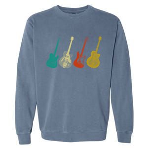 Retro Electric Guitar Garment-Dyed Sweatshirt