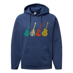 Retro Electric Guitar Performance Fleece Hoodie