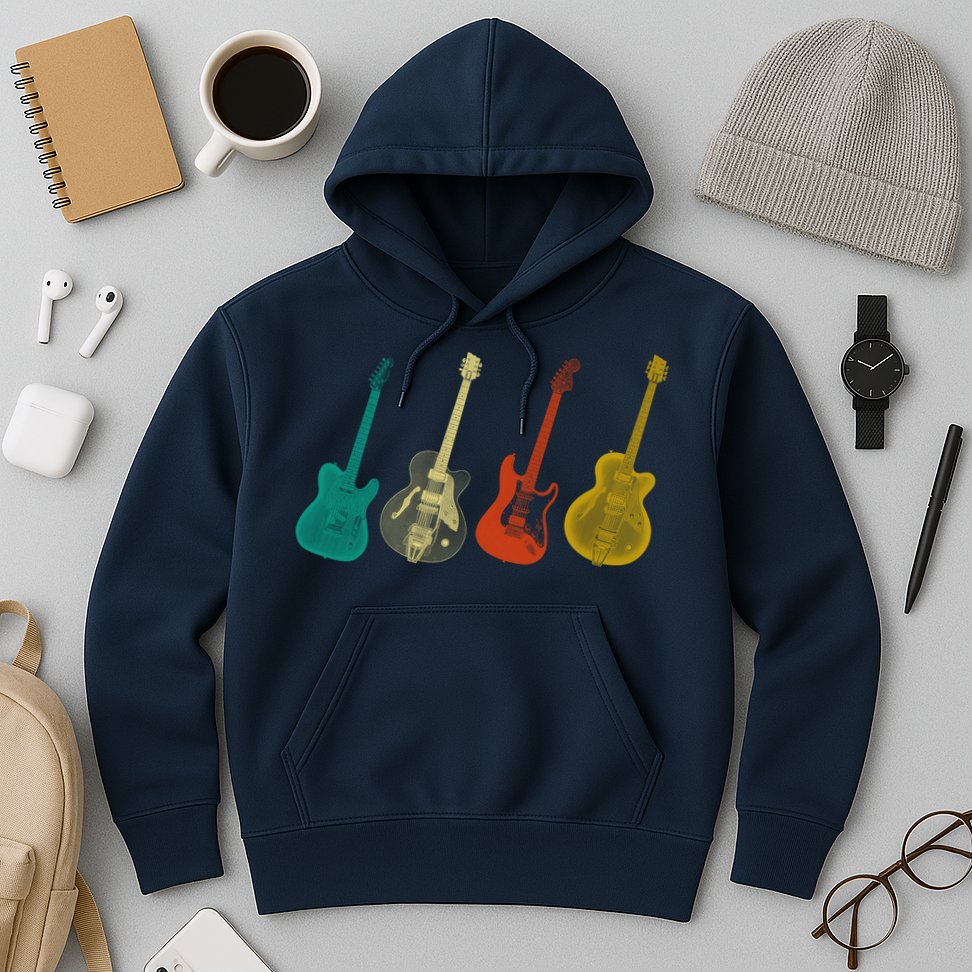 Retro Electric Guitar Hoodie