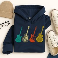 Retro Electric Guitar Hoodie