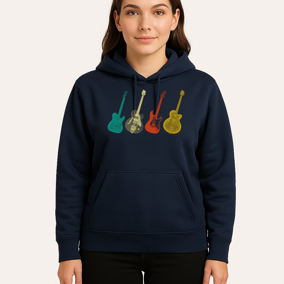 Retro Electric Guitar Hoodie