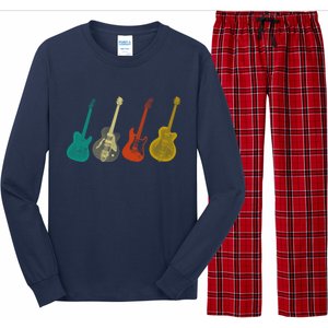 Retro Electric Guitar Long Sleeve Pajama Set