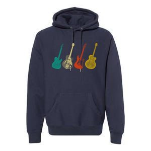 Retro Electric Guitar Premium Hoodie