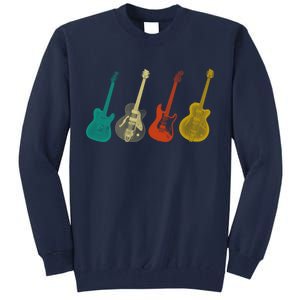 Retro Electric Guitar Tall Sweatshirt