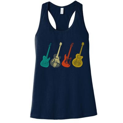 Retro Electric Guitar Womens Tank Top