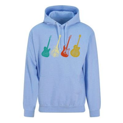 Retro Electric Guitar Unisex Surf Hoodie