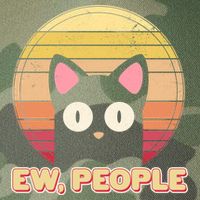 Retro Ew People Funny Cat Legacy Tie Dye Trucker Hat