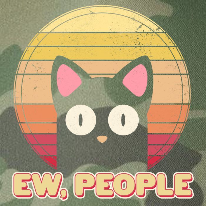 Retro Ew People Funny Cat Legacy Tie Dye Trucker Hat