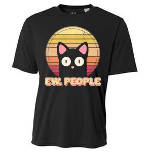 Retro Ew People Funny Cat Cooling Performance Crew T-Shirt