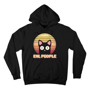 Retro Ew People Funny Cat Hoodie