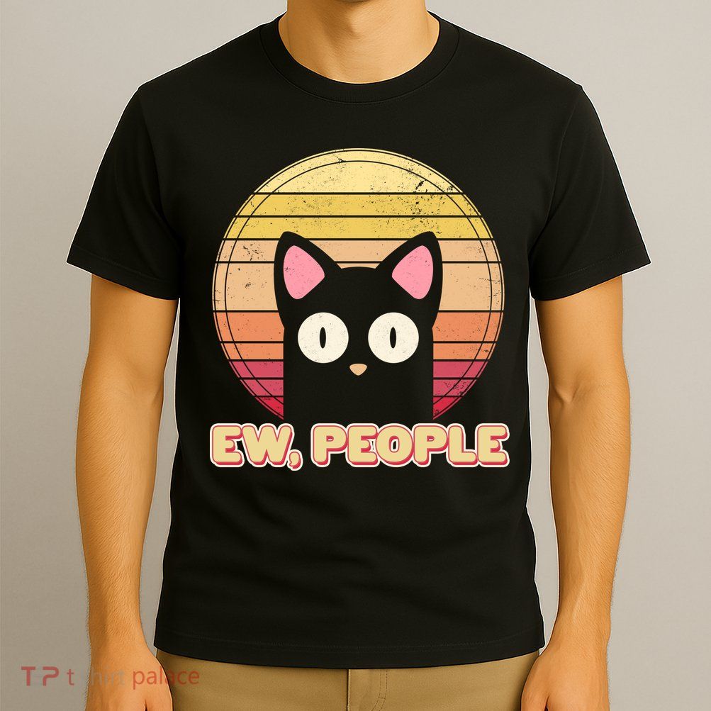 Retro Ew People Funny Cat T-Shirt