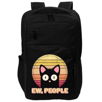 Retro Ew People Funny Cat Impact Tech Backpack