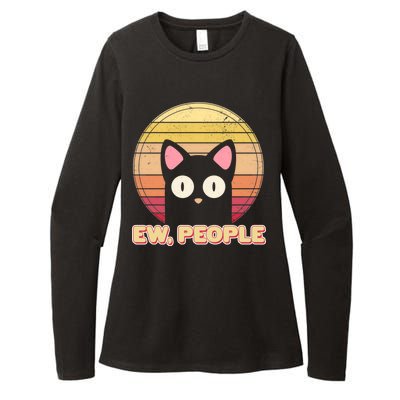 Retro Ew People Funny Cat Womens CVC Long Sleeve Shirt