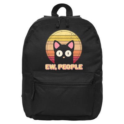 Retro Ew People Funny Cat 16 in Basic Backpack