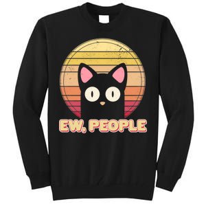 Retro Ew People Funny Cat Tall Sweatshirt