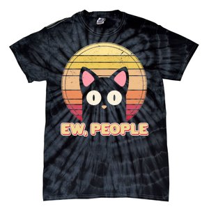 Retro Ew People Funny Cat Tie-Dye T-Shirt