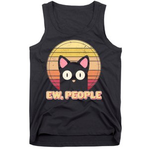 Retro Ew People Funny Cat Tank Top