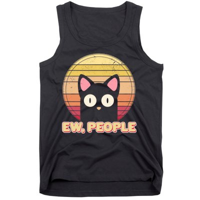 Retro Ew People Funny Cat Tank Top