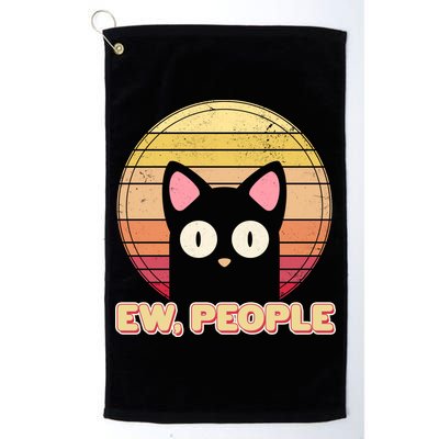 Retro Ew People Funny Cat Golf Towel