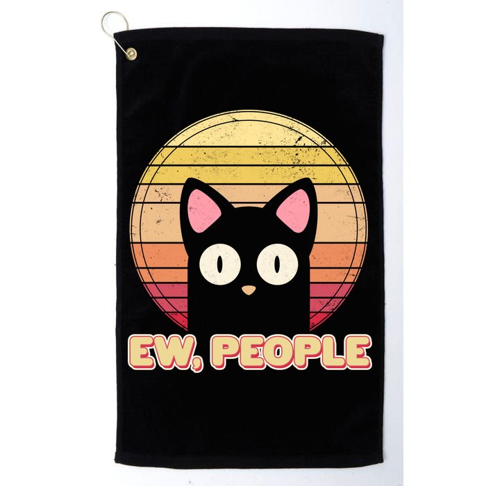 Retro Ew People Funny Cat Golf Towel