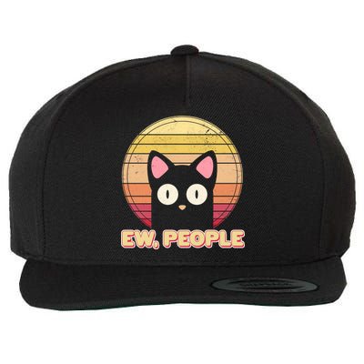 Retro Ew People Funny Cat Wool Snapback Cap