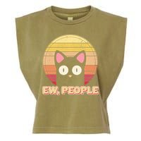 Retro Ew People Funny Cat Garment-Dyed Women's Muscle Tee