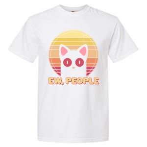 Retro Ew People Funny Cat Garment-Dyed Heavyweight T-Shirt